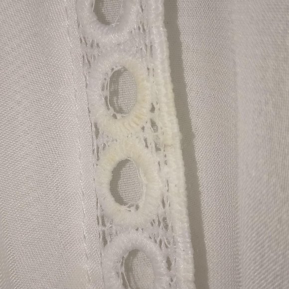 RESTOCKED!! Long White Semi-Sheer Cover Up - Picture 12 of 16